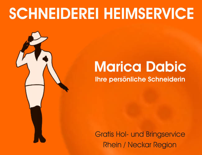 Herzlich willkommen bei Ihrer persönlichen Schneiderin MARICA DABIC